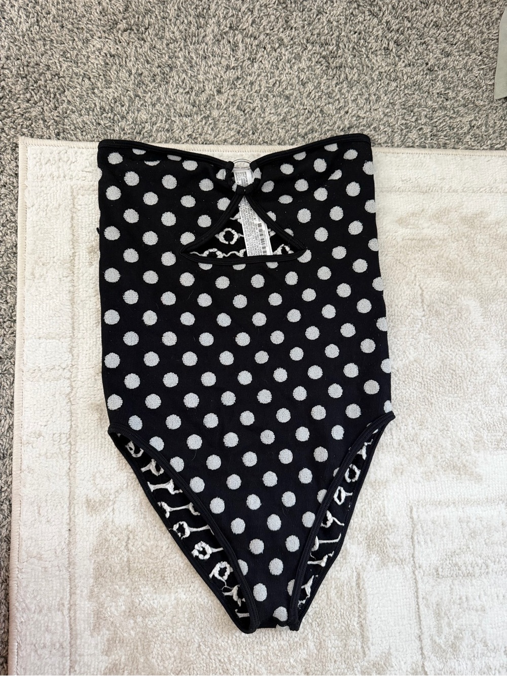 Zara Black and White Polka Dot Bodysuit